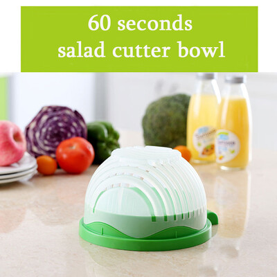 

Cntonlv New 60 Second Salad Cutter Bowl Кухонный гаджет Овощной измельчитель Стиральная машина и резак Quick Salad Maker Chopper