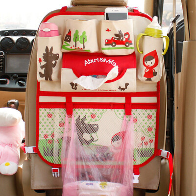 

Cartoon Car Seat Back Storage Hang Bag Organizer Car-styling Baby Product Varia Stowing Tidying Automobile Interior Accessories