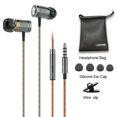 

Plextone X53M Magnetic Absorption In-ear Earbuds Noise Cancellation Stereo Music Earphones With Microphone Free Shipping