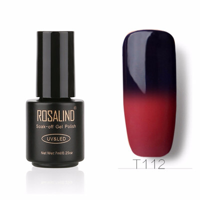 

ROSALIND Gel 1S Temperature Changing Nail Polish 7ml Soak off Nail Gel Polish Vernis Semi Permanent UV LED Glitter Nail Lacquer