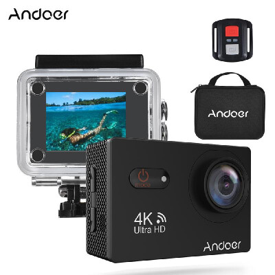 

Andoer AN9000R 4K 16MP WiFi Action Sports Camera 1080P FHD 2" Touchscreen 170¡ã Wide Angle Lens with Remote Control Hard Case Supp