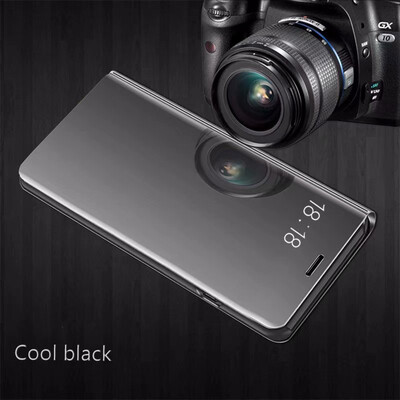 

Samsung Galaxy C8 роскошь слим зеркало Flip Shell стоят кожаные смарт - ясно, окна покрытия телефон дело