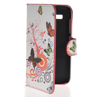 

MOONCASE Butterfly style Leather Side Flip Wallet Card Slot Stand Pouch Case Cover for Huawei Ascend Y520