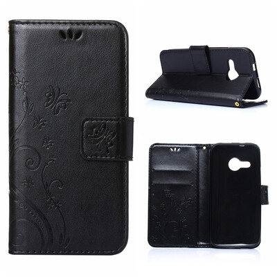 

MOONCASE Flower Pattern Premium Soft PU Leather Case Cover For HTC One Mini 2 (M8 Mini)