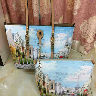 

пу - кожаные сумки бренды женщин большое плечо сумку разноцветные сумки мода носить печатных леди Messenger сумки креста мешке