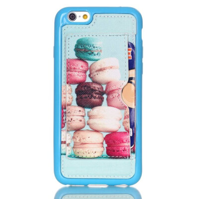 

MITI iphone6 6S Colorful PU+TPU Back Case Plug-in Card Stand For iphone 6 6S 4.7" Shockproof Cell Phone Protect Cover