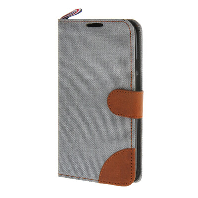 

MOONCASE Moto X+1 , Leather Wallet Flip Card Holder Pouch Stand Back ЧЕХОЛ ДЛЯ Motorola Moto X+1 Grey