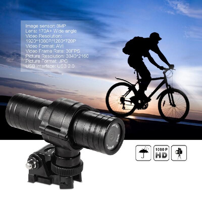 

Hd 1080p 30fps 8mp 170a Wide-angle Lens Dvr Helmet Action Camera Camcorder Car Dvr Pc Webcam Water-resistant Outdoor Bike Helmet