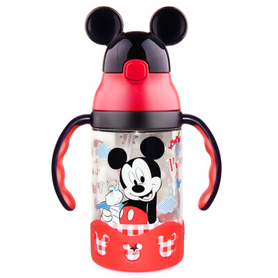 

Disney baby learning cup sippy cup children water cup leakproof with handle kettle GX-61 red Mickey 430ML