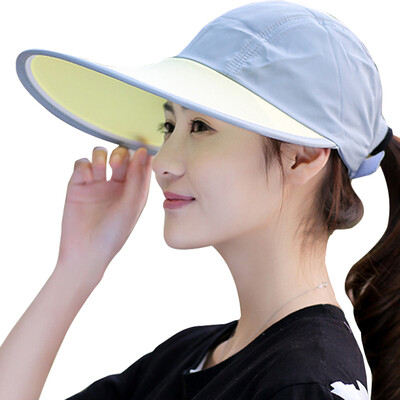 

GLO-STORY visor summer men&women couple models visor outdoor cover face sun hat WMZ824160 yellow