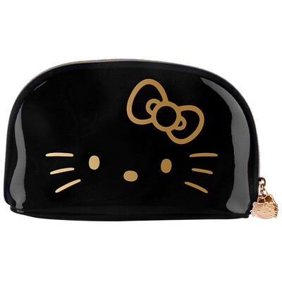 

Hello Kitty beauty tools cosmetic bag wash bag multi-function storage storage bag portable travel waterproof carry bag black gold series KT1307