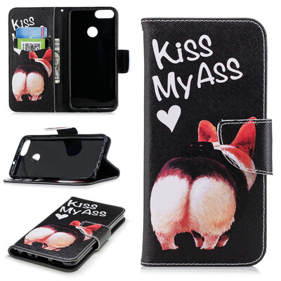 

BEFOSPEY Painting PU LeatherSoft TPU Card Slot Stand Wallet Case For Huawei P smart565"2018