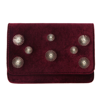 

Fawziya Velvet Evening Bags And Clutches For Women Metal Flower Party Purse