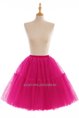 

Skirts Womens 6 Layers Midi Tulle Skirt Burgundy Red Tutu Skirts Women Ball Gown Party Petticoat