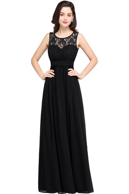 

Lace A-line Long Evening Prom Formal Dresses Party Pageant Bridesmaid Gown Chiffon Women Dresses