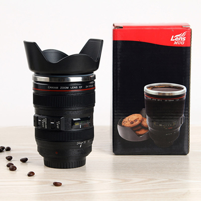 

400ML Creative Cups&Mugs Gift Hot sales 24-105mm 3rd Camera Lens Cup 11 Stainless Steel Coffee Tea Cup