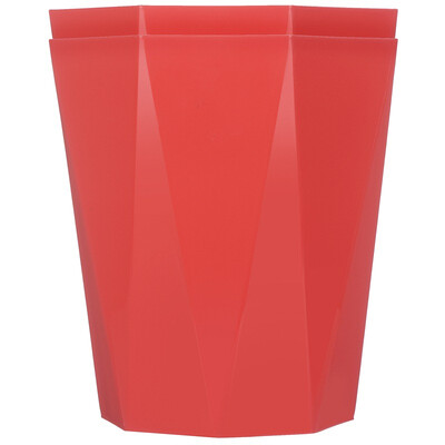 

Garment-style trash cans Diamond-type health barrels baskets bucket two loaded JY-0640 pink