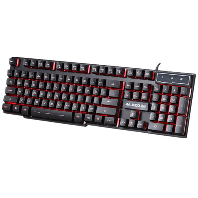 

RAJFOO Wired Professional Mechanical Suspension Touch Keyboard Game Backlit Keyboard USB Game Keyboard