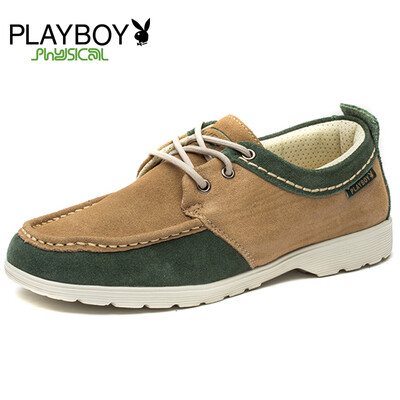 

PLAYBOY brand,Spring&Autumn New,British style,Stylish,Daily leisure,Low top,Authentic leather,Breathable,Men's shoes