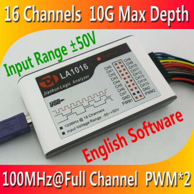 

Kingst LA1016 USB Logic Analyzer 100M max sample rate16Channels10B samples MCUARMFPGA debug tool english software