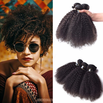 

Amazing Star Brazilian Virgin Hair 3 Bundles Afro Kinky Curly Hair Top Quality Human Hair Weave Bundles Shedding Free