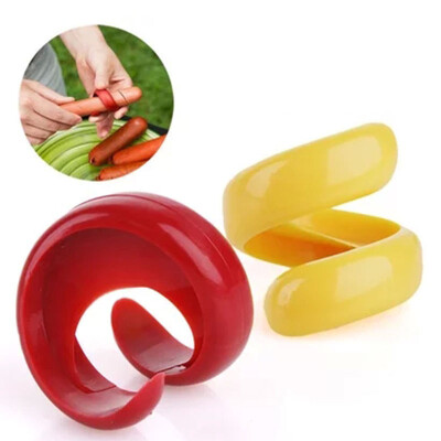 

2pcs Plastic Manual Spiral Hot Dog Cutter Slicer Fancy Sausage Cutting for barbecue tool set kitchen accessories