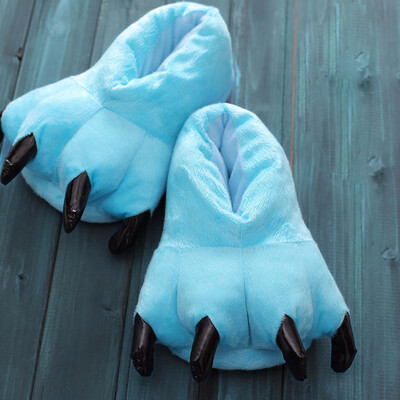 

Animal Paw Slippers Winter Monster Claw Flip Flop Plush Home Slippers Indoor Shoes