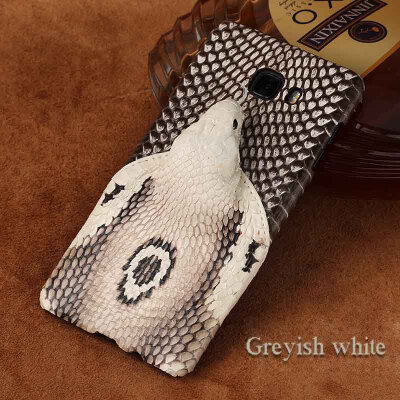 

Genuine Leather Phone Case For Samsung C9 Pro Case Snake Head Rear cover For S7 S8 Plus Back Cover