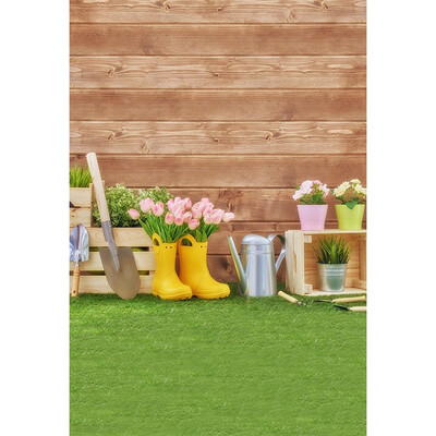 

Garden Work Break Photo Background 57FT Vinyl Fabric Cloth Digital Printing Wedding Backdrop S-3099
