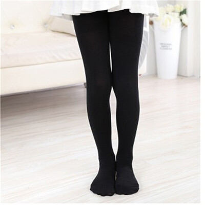 

2018 Spring Candy Color Kids Pantyhose Ballet Dance Tights for Girls Stocking Children Velvet Solid White Pantyhose Girls Tights
