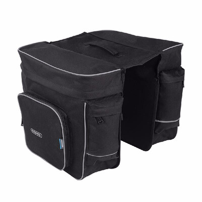 

ROSWHEEL Cycling 2 in 1 30L Bicycle Black Rear Double Side Rack Bag Tail Seat Pannier Outdoor Cycling Saddle Storage