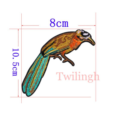 

1 Pcs Top New Brand Clothes Patches Bird Fish Flower Embroidered Patch DIY Iron On Sew Fabric Repair Clothing Wedding Patches