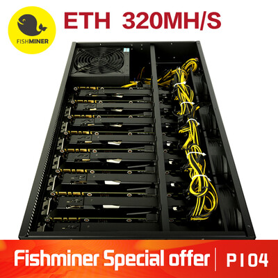 

Fishminer Free shpping Antminer 8 P104P102 Cards 320 Mhashs ETH Mining Machine Coin Mining Miner Blockchain ethereum computer