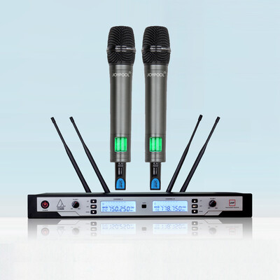 

2×100 Channel Diversity UHF Wireless Microphone PLL IR Hand held Mic System