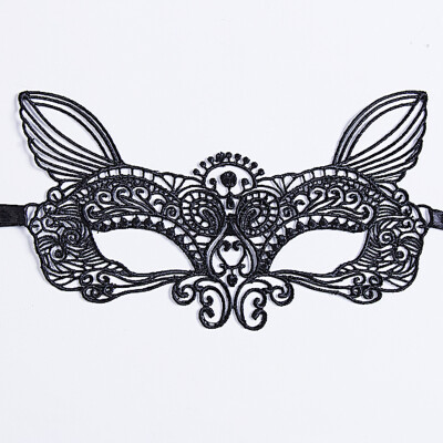 

Womens Fashion Sexy Black Lace Venetian Halloween Party Masquerade Ball Eye Mask Gift Catwoman Cosplay