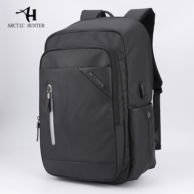 

ARCTIC HUNTER Casual Computer Zipper Laptop Backpack External USB Charge Computer Backpacks Waterproof Bags for Men Women