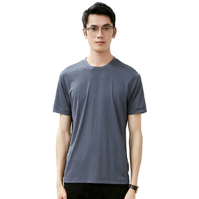 

Netease carefully selected T-shirt 120 silky modal short-sleeved t-shirt male polo shirt in gray