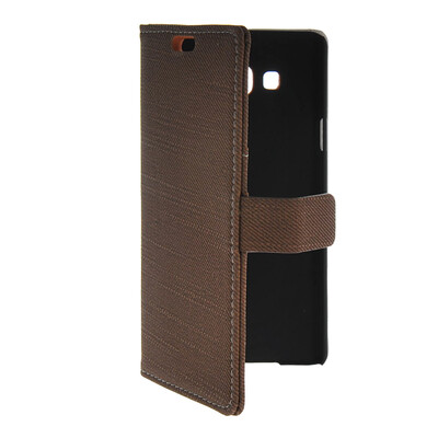 

MOONCASE Slim Leather Side Flip Wallet Card Slot Pouch with Kickstand Shell Back чехол для Samsung Galaxy A7 Coffee