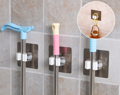 

Cntomlv hot sale Chuck wall mop tied broom frame shelf mop the bathroom toilet toilet is received