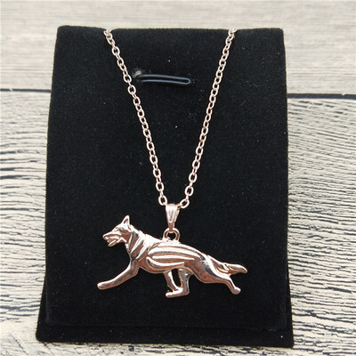

New German Shepherd Necklace Trendy Style German Shepherd Pendant Necklace Women Fashion Pet Jewellery Animal Dog Jewellery