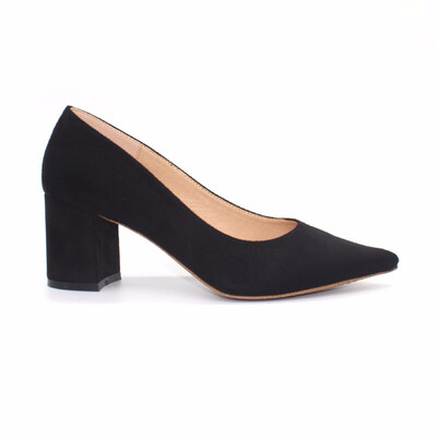 

Womens Ladies mid high Heel Work Platform Court Shoes Office Lady Pointed Toe Pumps Women Shoes