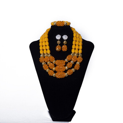 

Dark Blue Imitation Coral African Women Jewelry Set Nigerian Wedding Beads African Crystal Beads Jewelry Bridal Costume Necklace