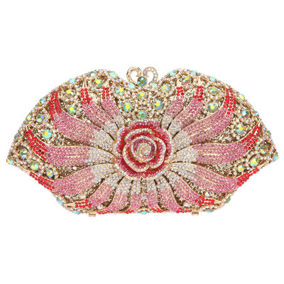 

Fawziya Rose Bags For Women Evening Clutches For Wedding And Party Hand Purse