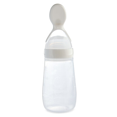 

Jide JDCOCO childrens tableware baby food supplement feeder newborn baby feeding silicone squeeze spoon 125ml