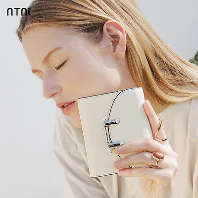 

NTNL2018 new small purse women short mini multifunction pocket small fresh leather folding wallet