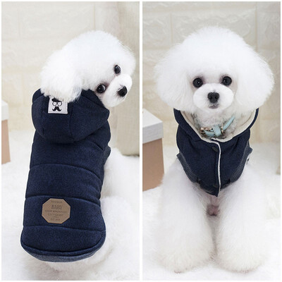 

Small dog Poodle autumn&winter cotton velvet caps pet clothes