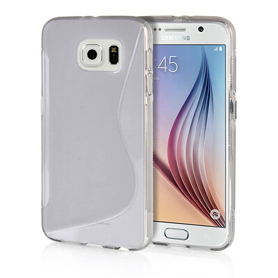 

MOONCASE  - Line Soft Flexible Silicone Gel TPU Skin Shell Back Case Cover for Samsung Galaxy S6 Grey