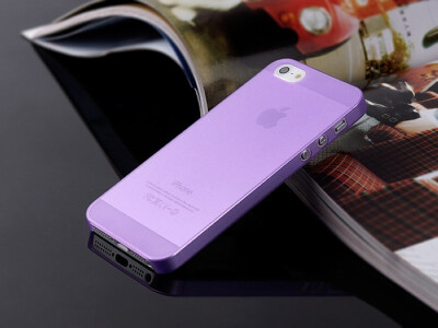 

PURPLE For Apple iPhone 5 5S Ultra Thin 03mm Back Hard Case Cover Skin