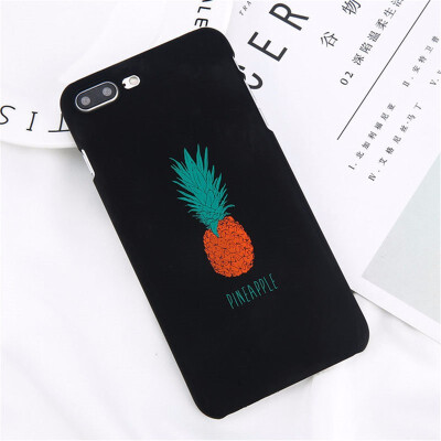 

Cute Cartoon Pineapple Phone Case For iPhone 5  SE 6 7 8Plus Hard PC Back Cover