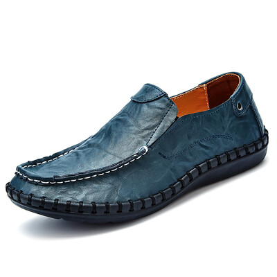

Summer Cool Breathable Men Sneakers Shoes Split Leahter Casual Shoes Gingham Slip On Comfortable Shoes For Walk Sneakers For Men
